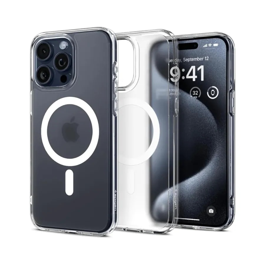 Estuche magnético CRM-01 1.5MM fuerza magnetica 2000 iPhone 17 Pro tansparente con empaque individual