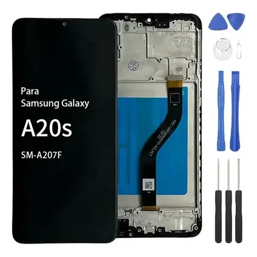Pantalla Samsung A20S original marco