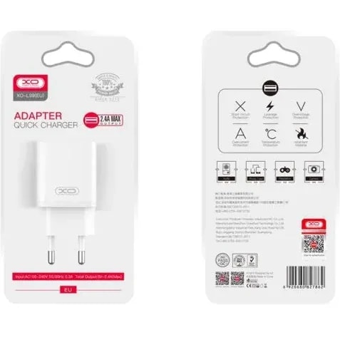 Cargador completo XO modelo XO-L99 us tipo ip