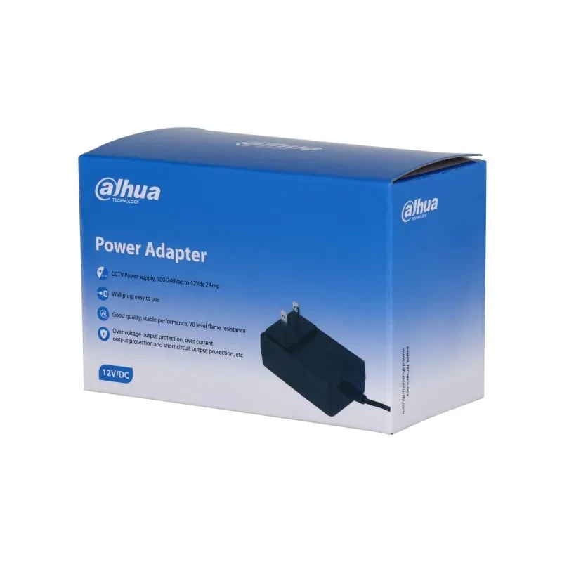 Fuente de poder dahua 12V 1A 100-240V cable dh-pfm320-010us
