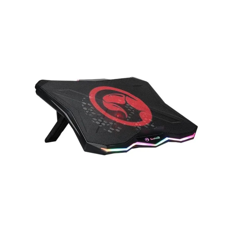 Base de enfriamiento marvo FN-40 bk atlas 40 rgb fan 118CM altura ajustable, 2 puertos usb, 5V medidas 40530026mm