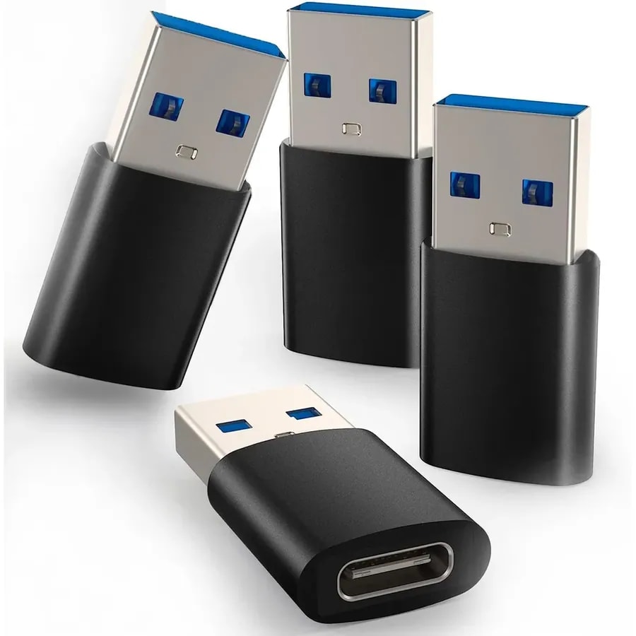 Adaptador USB type-c to USB 3.0 negro