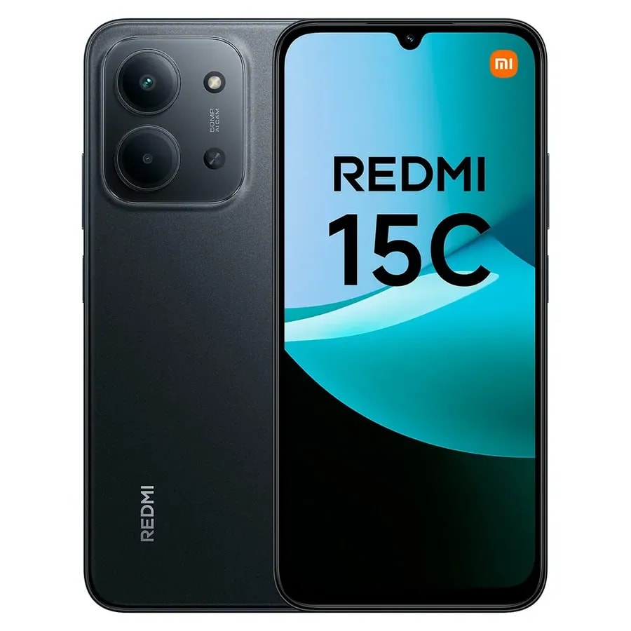 Celular/xiaomi Redmi 15C 4GB ram/128gb ALM/6.9 pulg/50mp trasera/8mp frontal/negro ocaso