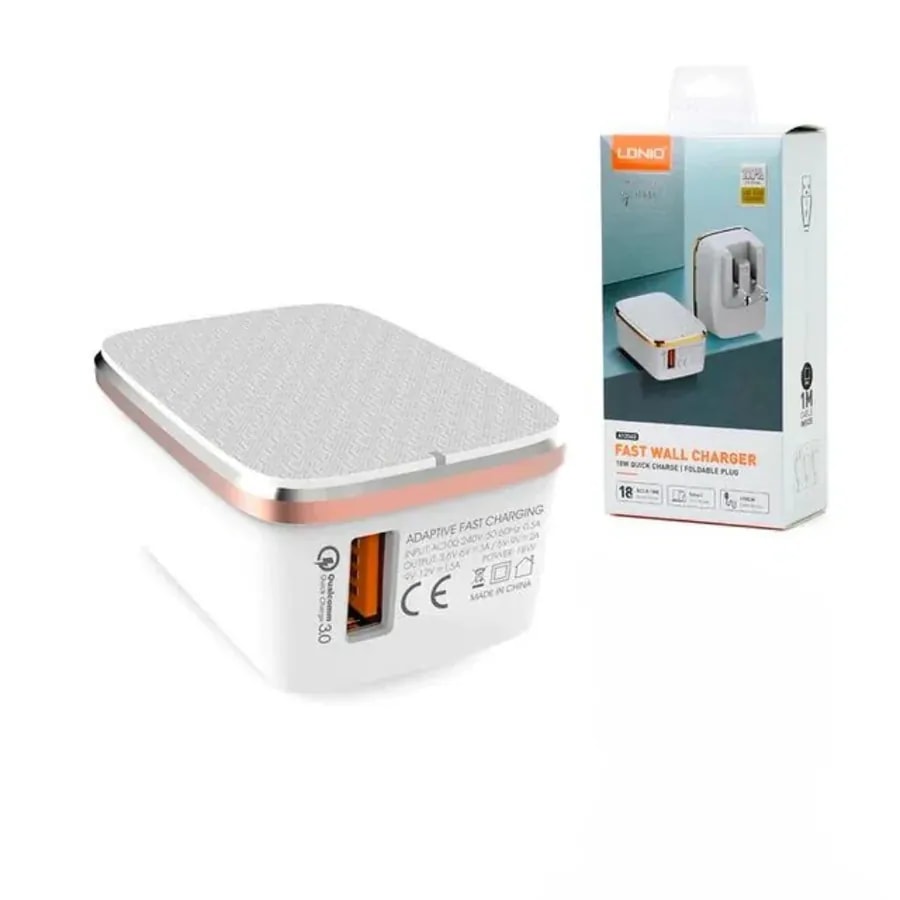 Cargador completo ldnio 18W V8 y tc y ip