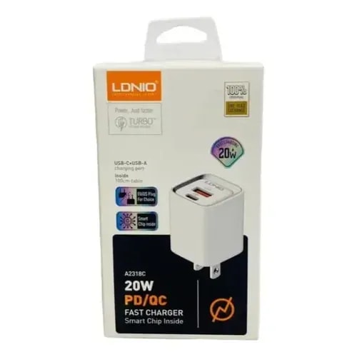 Cargador ldnio A2318C tipo iPhone