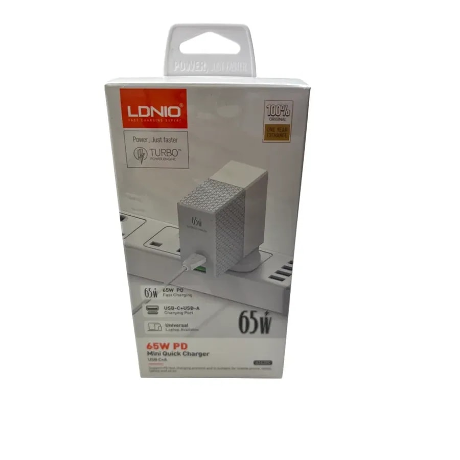 Cargador ldnio A2620 con A con 65W