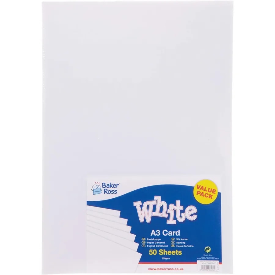 Cartulina blanca A3