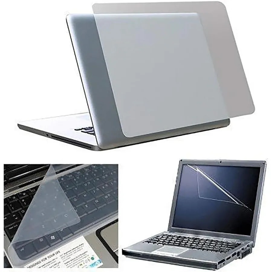 Mica protectora de laptop 15.6 transparente 3 en 1