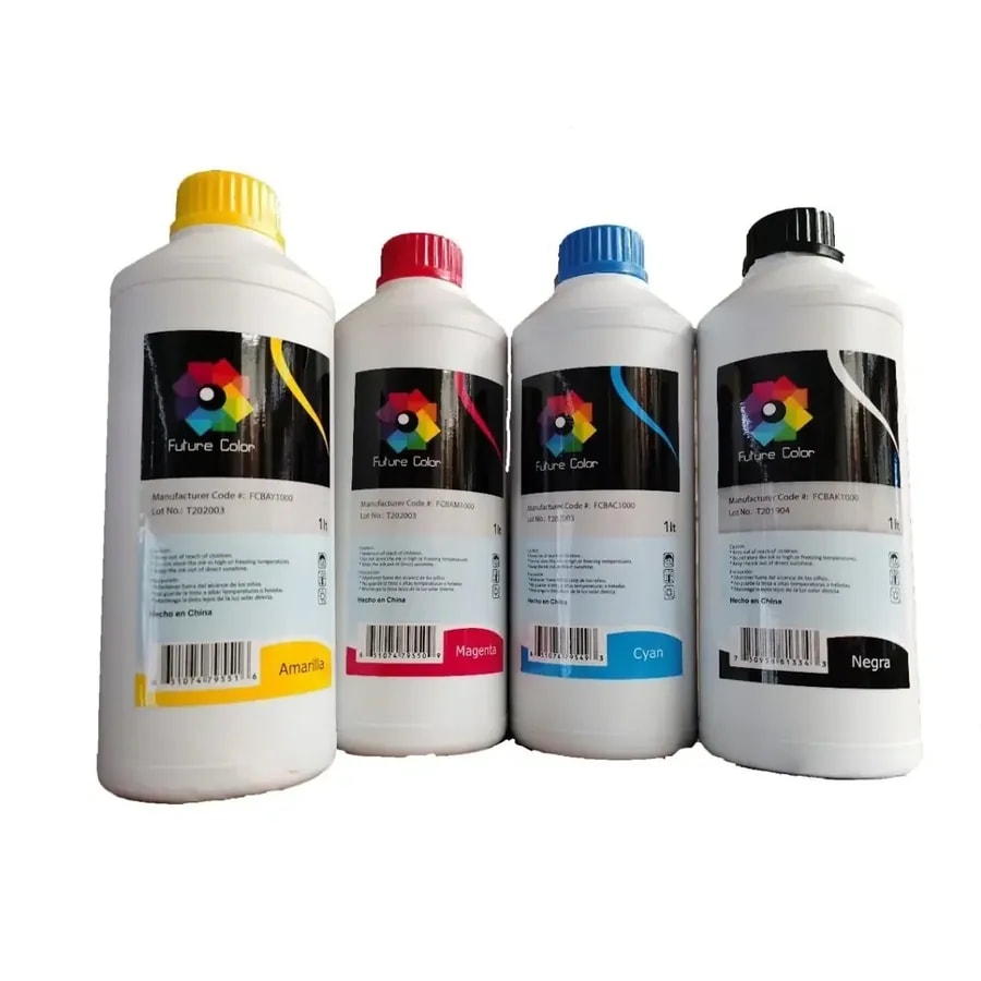 Botalle de un litro de tinta de impresora ep/can/hp cyan yellow magenta negro