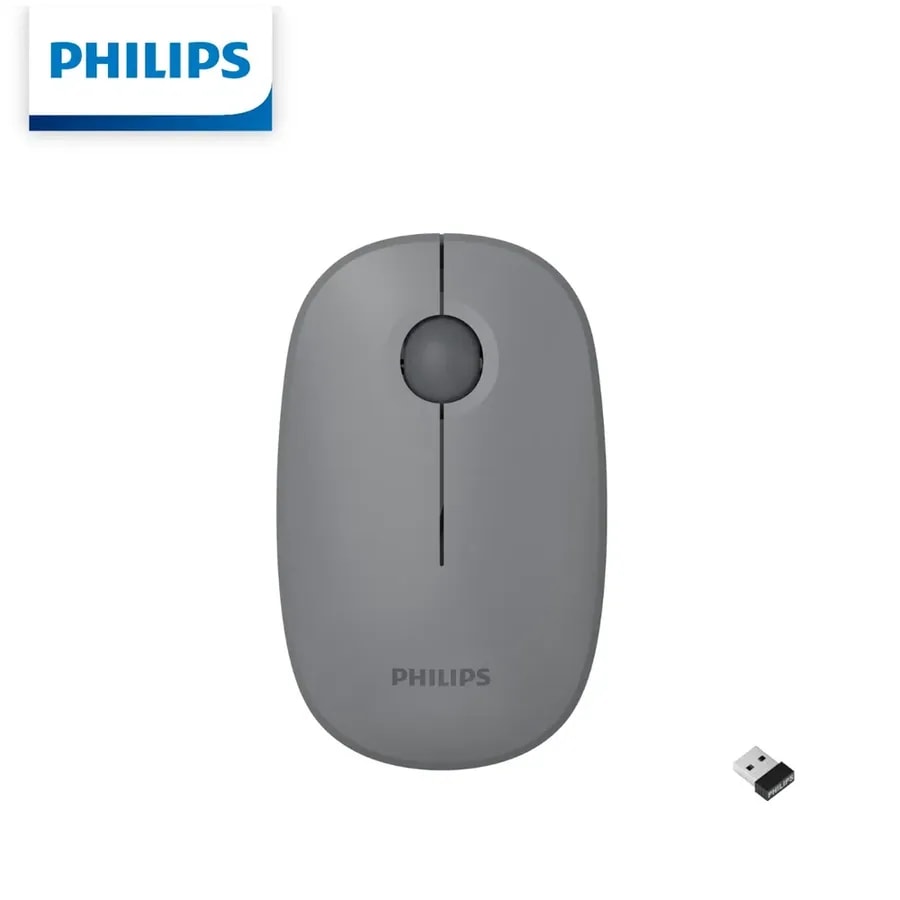 Mouse philips SPK7378G grey inalambrico 3 bot. dpi 1600