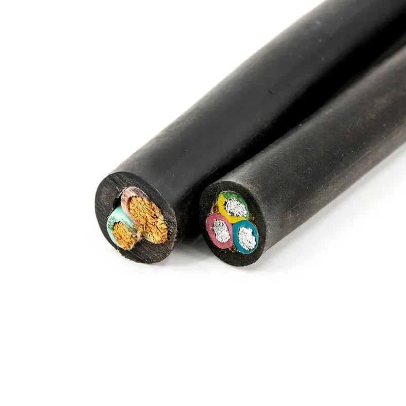 Cable de goma tipo con A tipo con