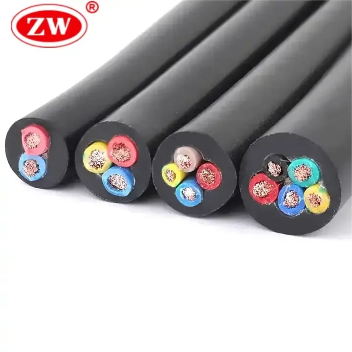 Cable de goma tipo con