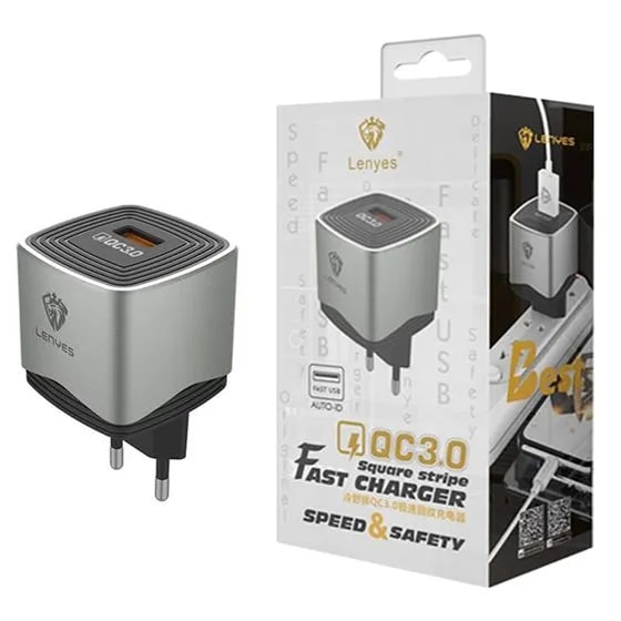 Adaptador lenyes LCH082 USB QC3.0