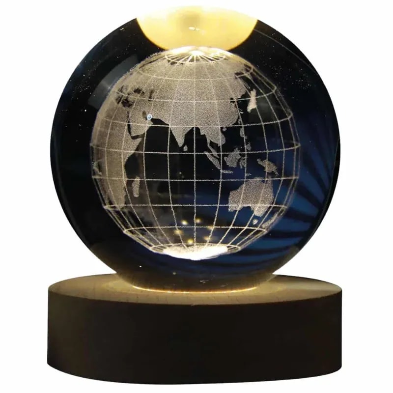 Lampara de cristal de 8CM