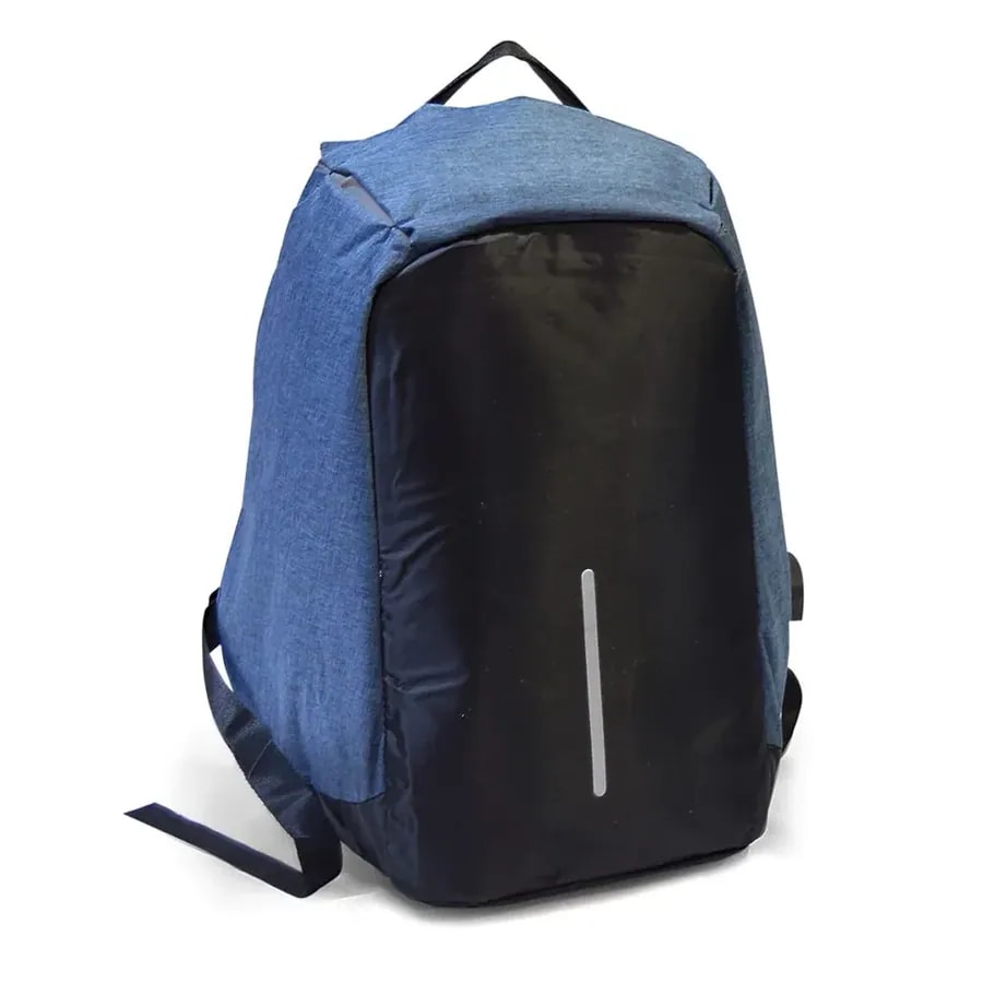 Mochila mgt 6789 USB antirrobo linea vertical reflectante