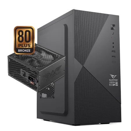 CASE ALCATROZ AZZURA MILLENIA ECO M200 COLOR NEGRO 0.4 mm BLACK COATING CASE 2 X USB 2.0 PUERTO 1 X