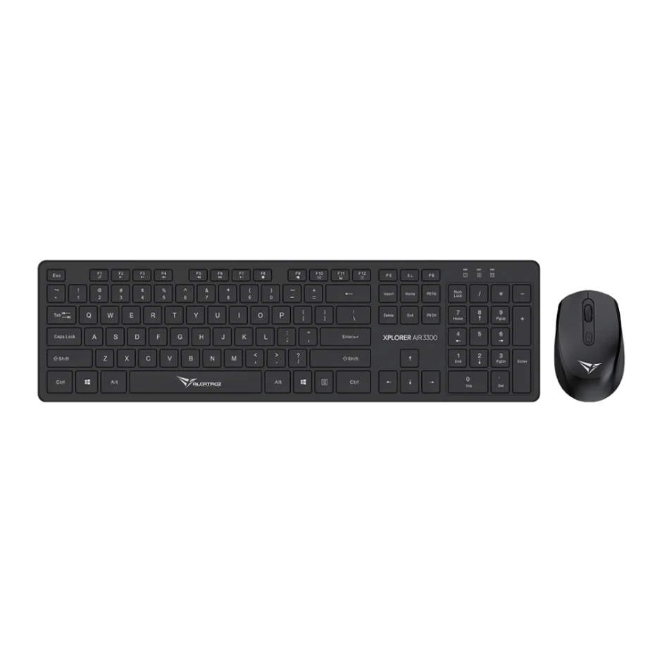 Combo Alcatroz Xplorer AIR 3300 Black Mouse Y Teclado Inalambrico Wireless 2 4G Teclas Slim Diseño