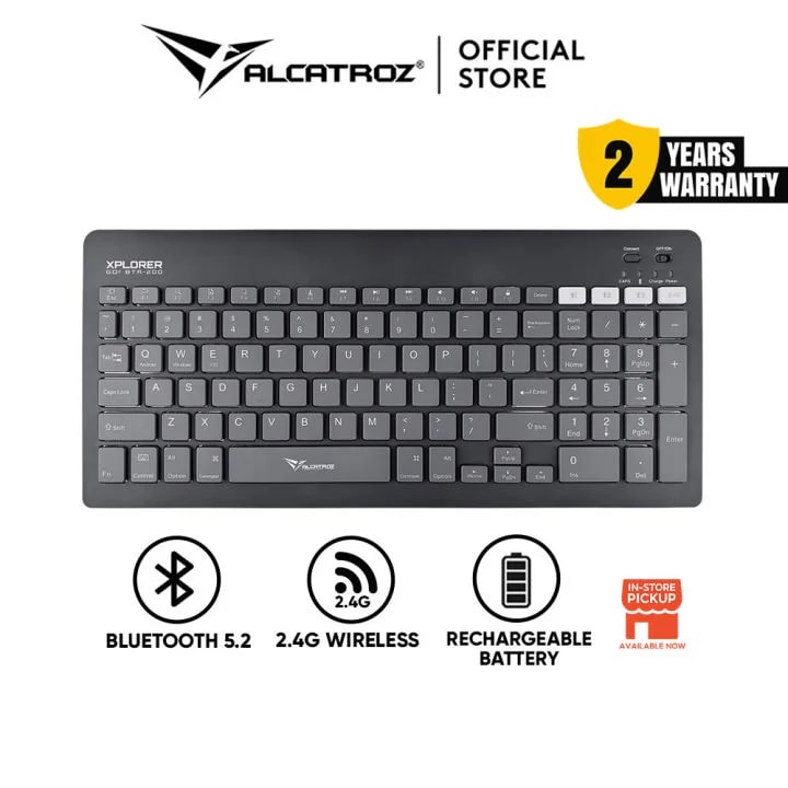 Teclado Alcatroz Xplorergo BTR200 Inalambrico Reca