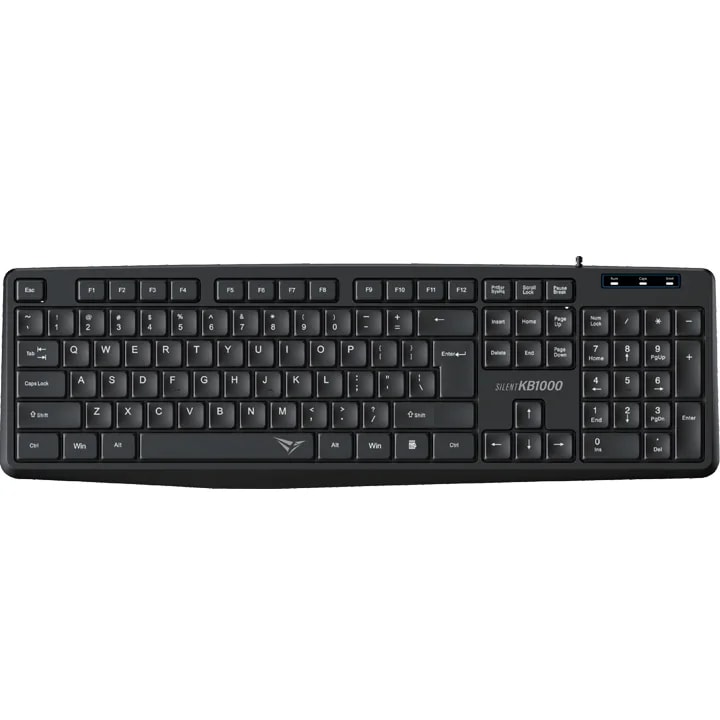 Teclado Office Alcatroz Silent KB1000 con cable USB