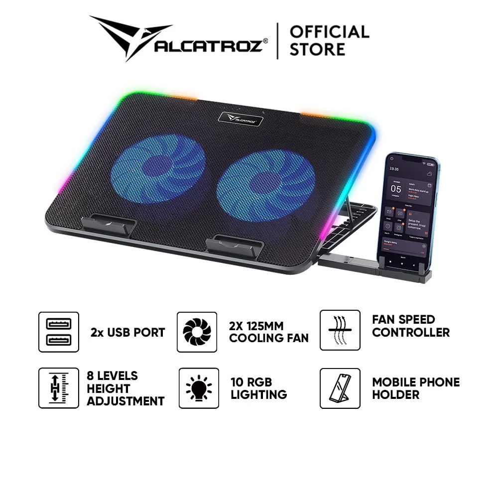 Cooling PAD Alcatroz Vendaval G2 RGB