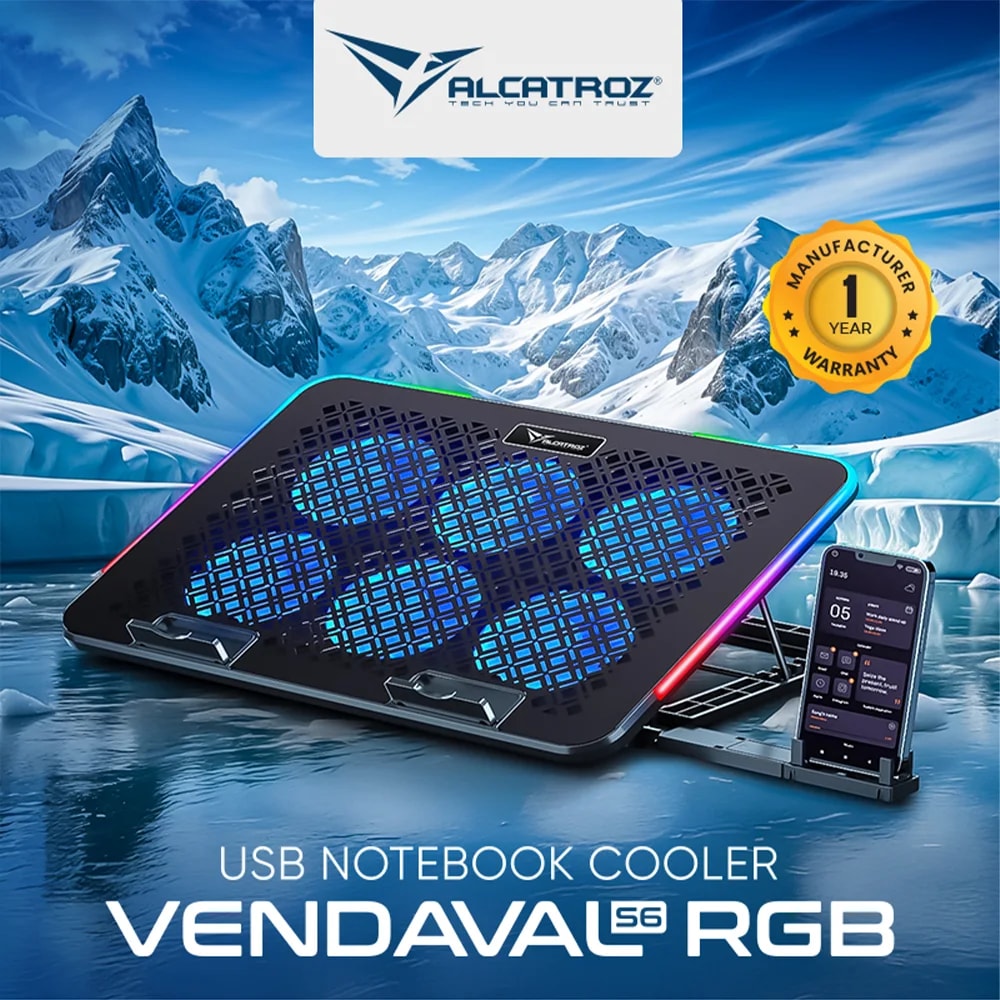Cooling PAD Alcatroz Vendaval S6 RGB