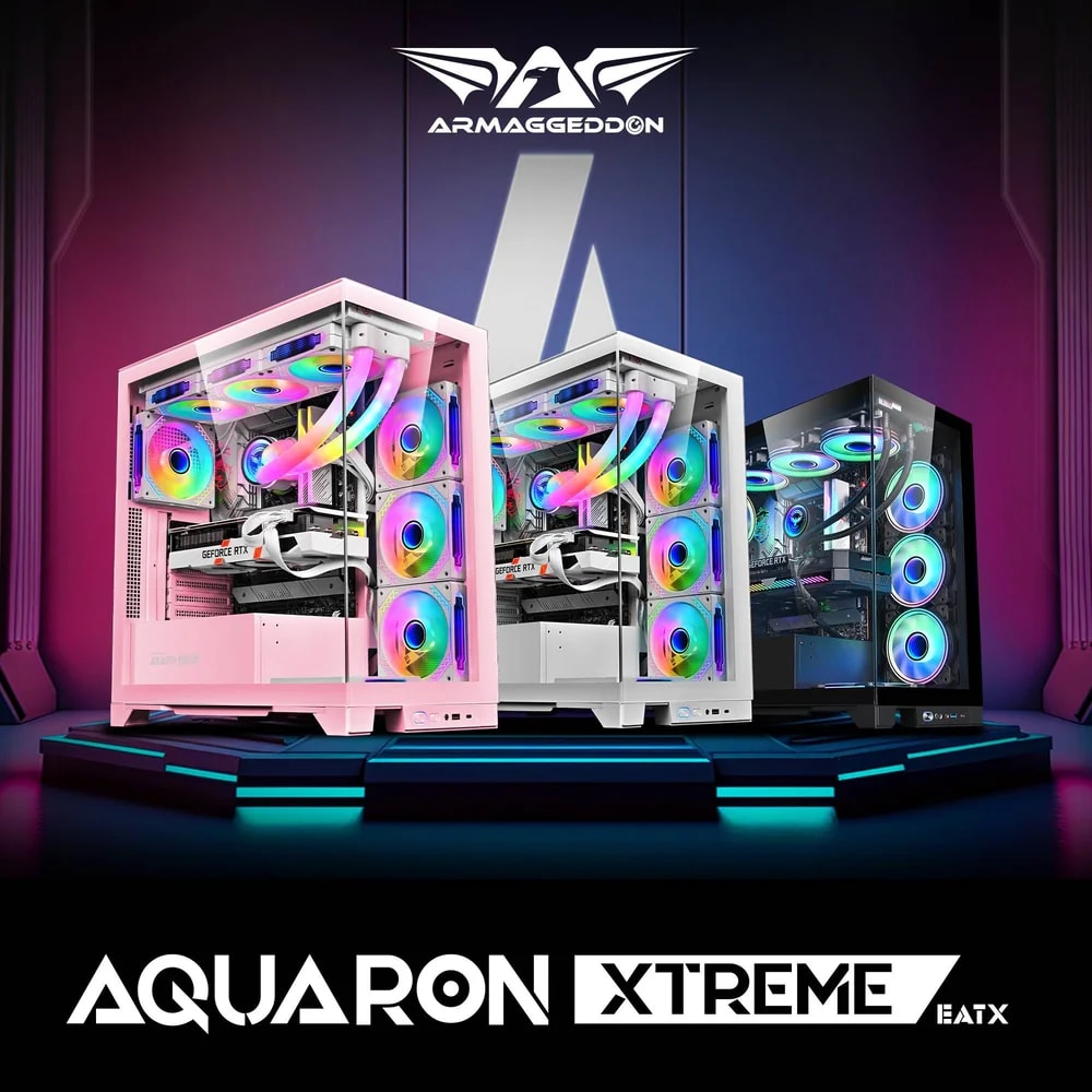 Armaggeddon Aquaron Xtreme PINK / Soporta hasta placas base E-ATX / puerto USB 3.0 y un puerto USB