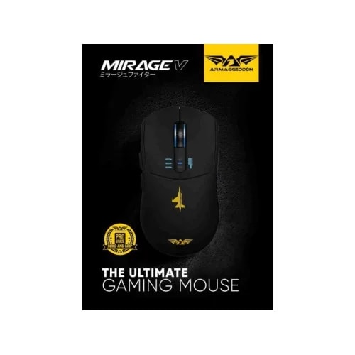 MOUSE GAMER ARMAGGEDDON MIRAGE-V Black CONEXIÓN WIRELESS