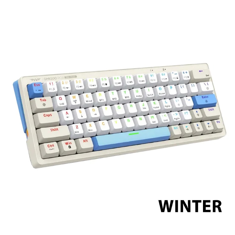 TECLADO INALAMBRICO ARMAGGEDDON GMK 100 RGB Winter / Triple Conectividad: Bluetooth | Inalámbrico