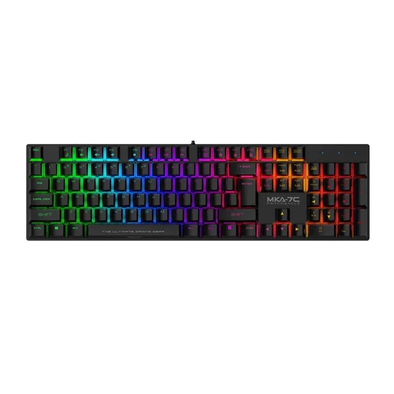 Teclado Mecanico Armaggeddon MKA-7C Black Linear / 7 Modos De Iluminacion RGB / T Interruptores