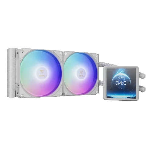 ENFRIAMIENTO LIQUIDO AURA GL360 LCD BLACK • Pantalla LCD IPS de 4" • Sistema de circulación de