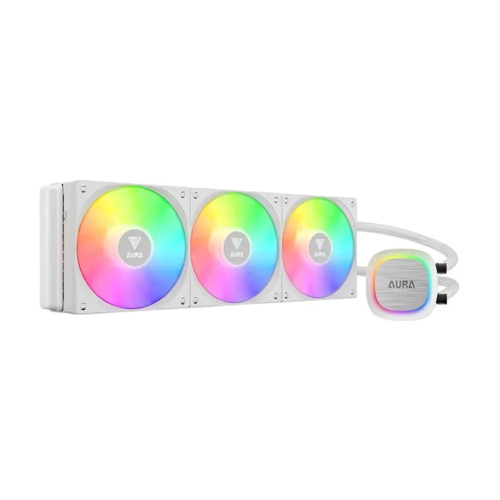 ENFRIAMIENTO LIQUIDO AURA GL360 LCD WHITE • Pantalla LCD IPS de 4" • Sistema de circulación de