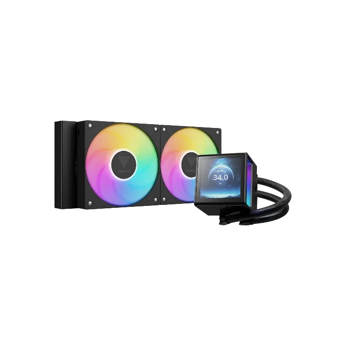 ENFRIAMIENTO LIQUIDO CHIONE P5-360 BLACK • Pantalla LCD IPS de 3,4" • Resolución de 480×480 •