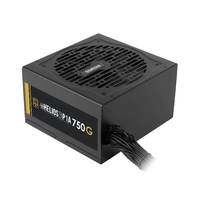 FUENTE CERTIFICADA GAMDIAS HELIOS P1A-750G • 750W 80 Plus Oro • Condensadores de alta calidad •