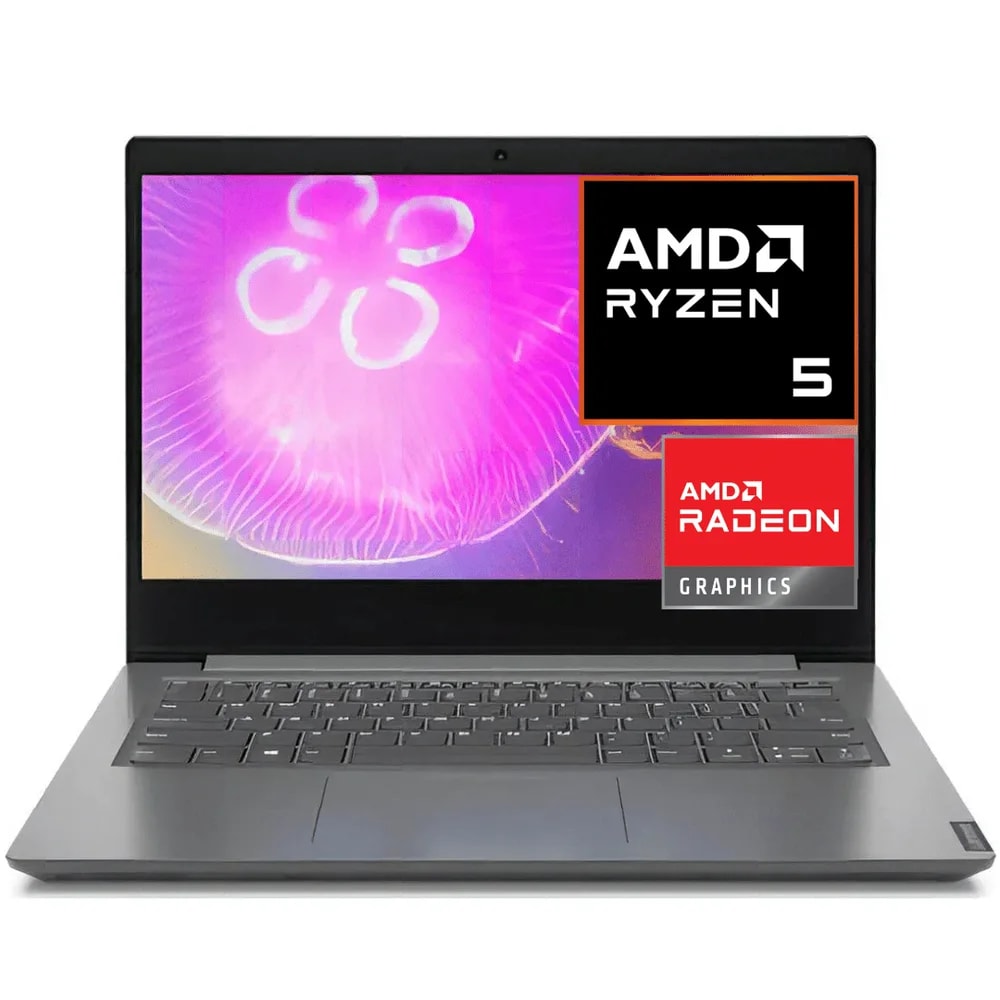 Laptop Lenovo V14 G4 AMD Ryzen 5 7520U 8GB RAM DDR5 Onboard 256GB SSD 14" FHD RJ45 Arctic Grey