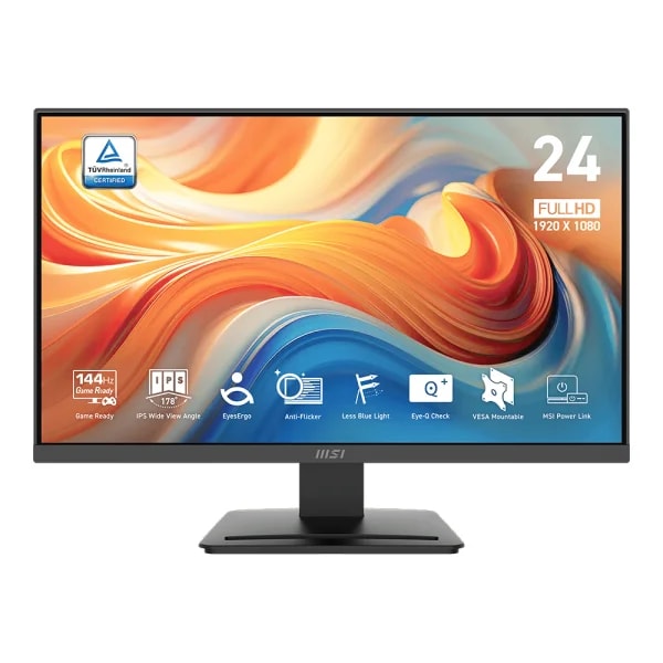 PRO MP243L E14- TAMAÑO DEL PANEL 23,8", RESOLUCIÓN DEL PANEL 1920 x 1080 (FHD), taza de refesco 144