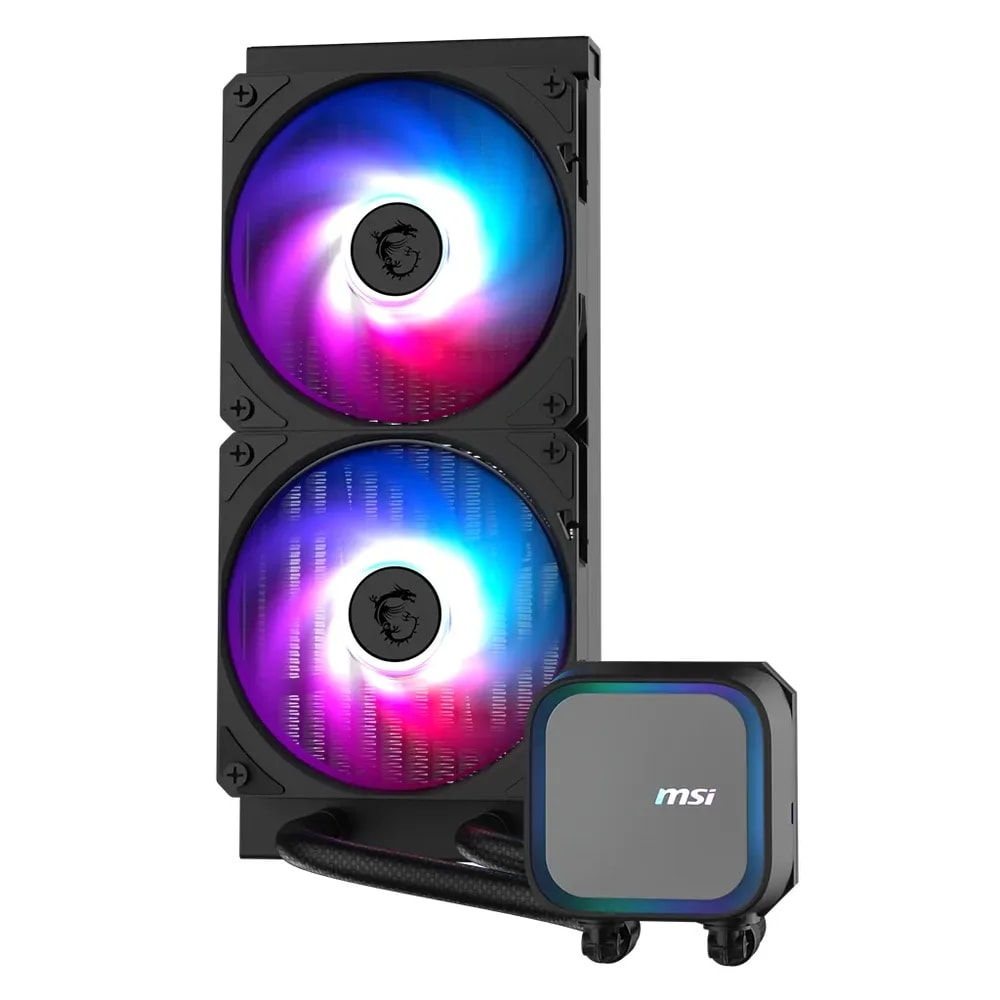 COOLER INTERNO PARA PC MSI MAG COREL IQUID A13 240 // DIMENSION 120 x 120 x 25 mm / 4.7 x 4.7 x
