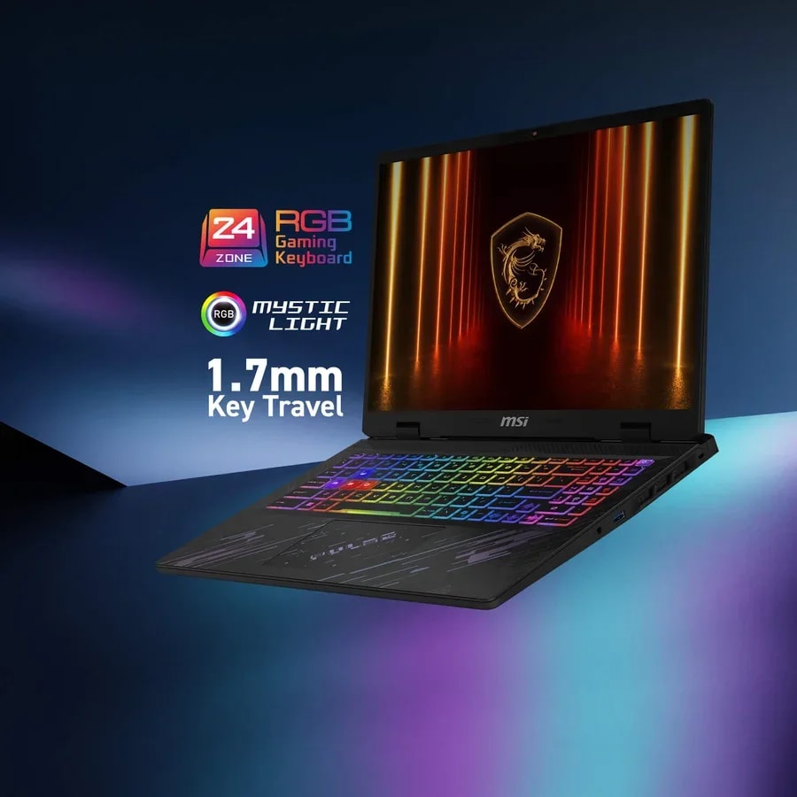 Laptop Gamer MSI Pulse A16 AI C3HWFKG Procesador AMD Ryzen AI 7 350 16" QHD 240HZ RAM DDR5 16GB SSD