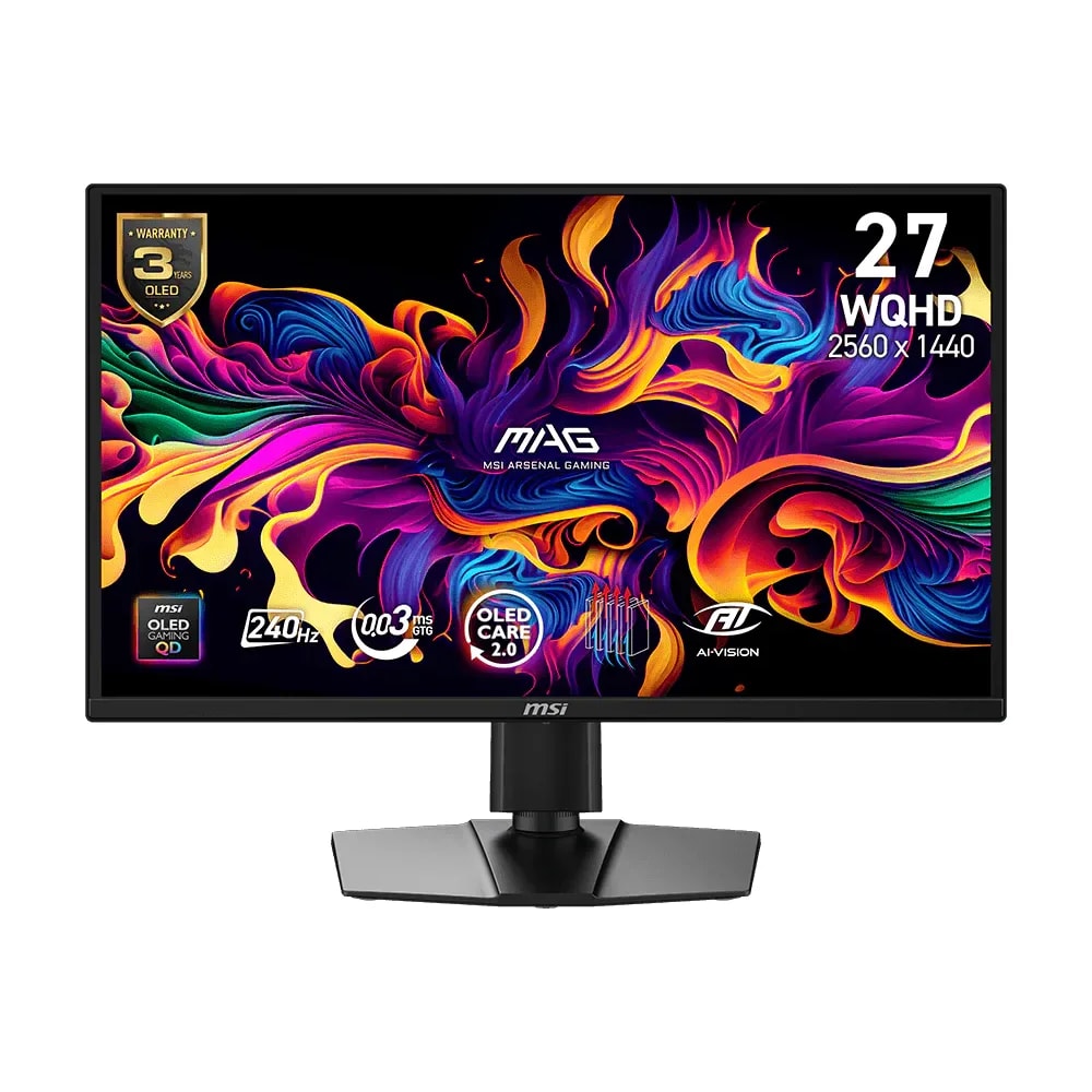 MONITOR MSI MAG 272QP QD OLED X24 🖥️ QD-OLED Gen 3 | 26.5" | WQHD (2560 × 1440) ⚡ 240 Hz | 0.03 ms