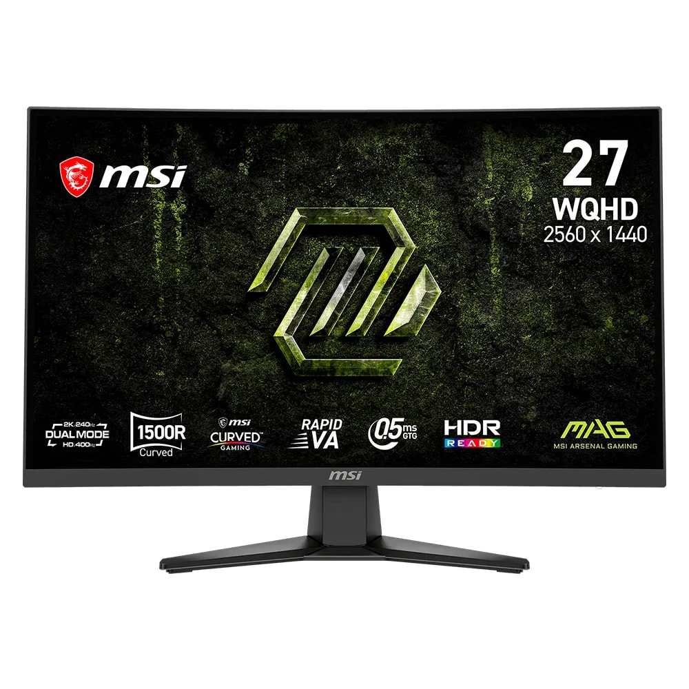 MONITOR MSI MAG 275CQDF X24 PANTALLA CURVA 🖥️ Rapid VA Curvo 1500R | 27" WQHD (2560 × 1440) ⚡ Dual