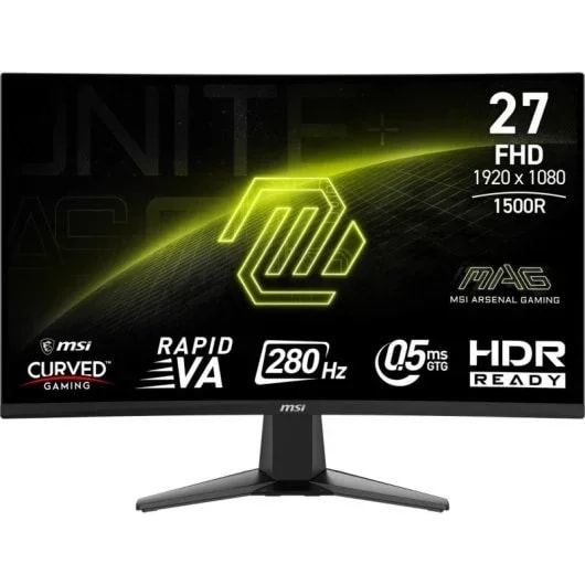 MONITOR MSI MAG 276CXF DE 27 PULGADAS // CURVATURA Curva 1500R PANEL RAPID VA / RESOLUCION