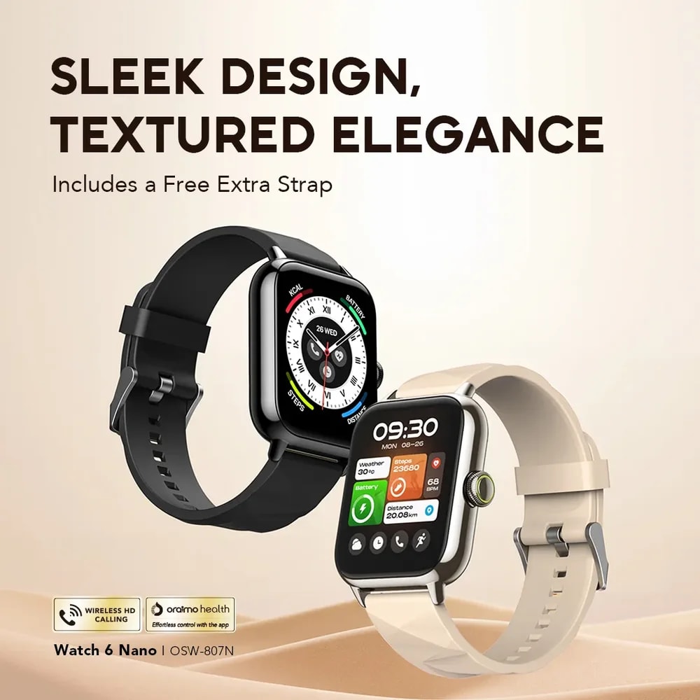 Smart Watch Oraimo OSW 807N Titanium Pantalla 1,52