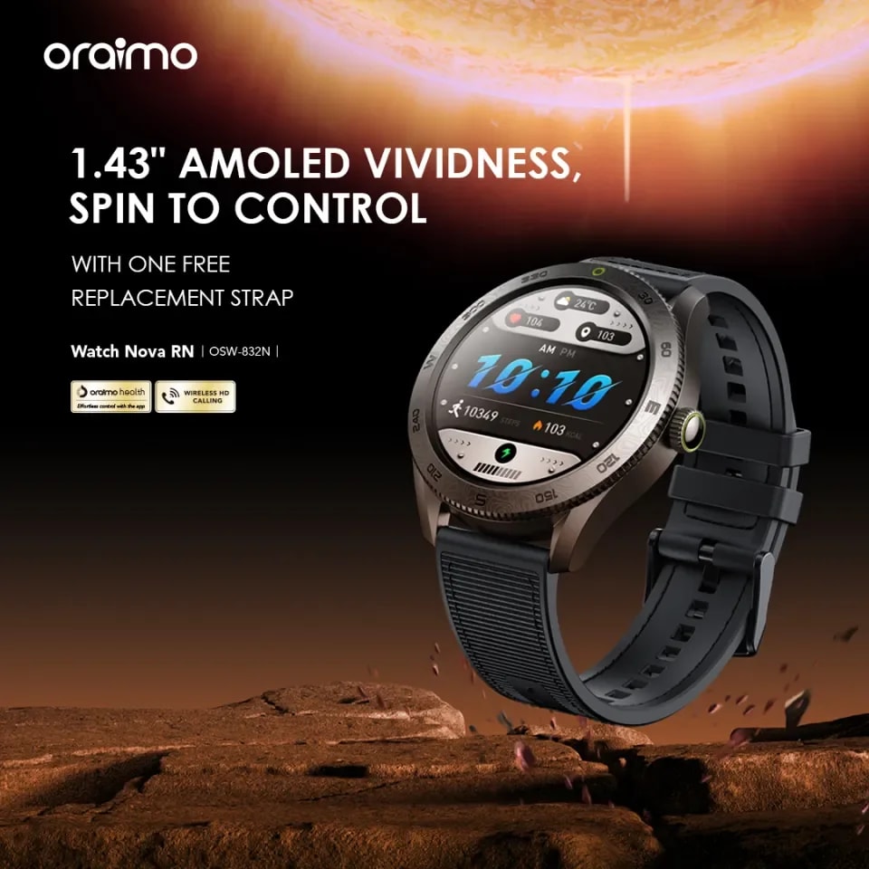 Smart Watch Oraimo OSW 832N Light Chrome Pantalla