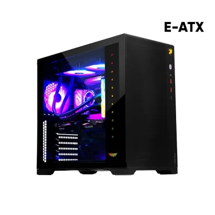 PC CHASIS ARMAGGEDDON TESSARAXX CORE 12 AIR BLACK / PANEL ILUMINADO RGB / DIMESION CHASIS L440 X