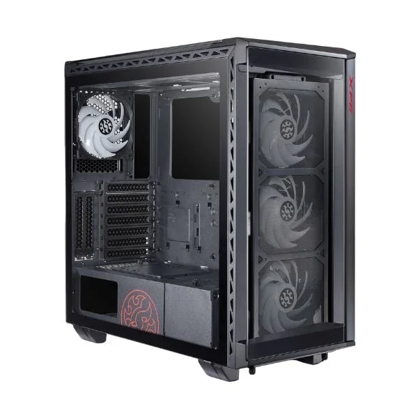Case Gamer XPG BATTLECRUISER, Black, Panel laterales, frontal y superior de vidrio templado