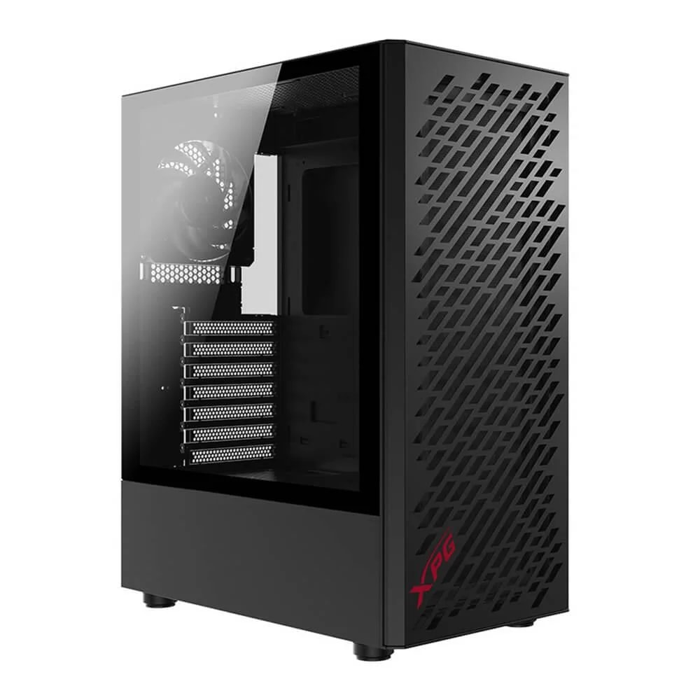 Case Gamer XPG Valor Air Black, ATX Mid Tower, 3.5incx2, I/O: USBx2, HD Audiox1, Resetx1, Powerx1,
