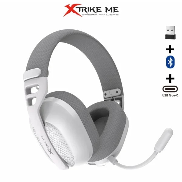 Audífono Gaming Xtrike ME GH-513W WH Tri-mode
