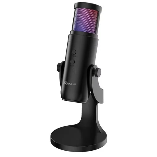 XMC-03- Gaming microphone, Micrófono con cable y retroiluminación RGB, Enchufe: USB, Iluminación: