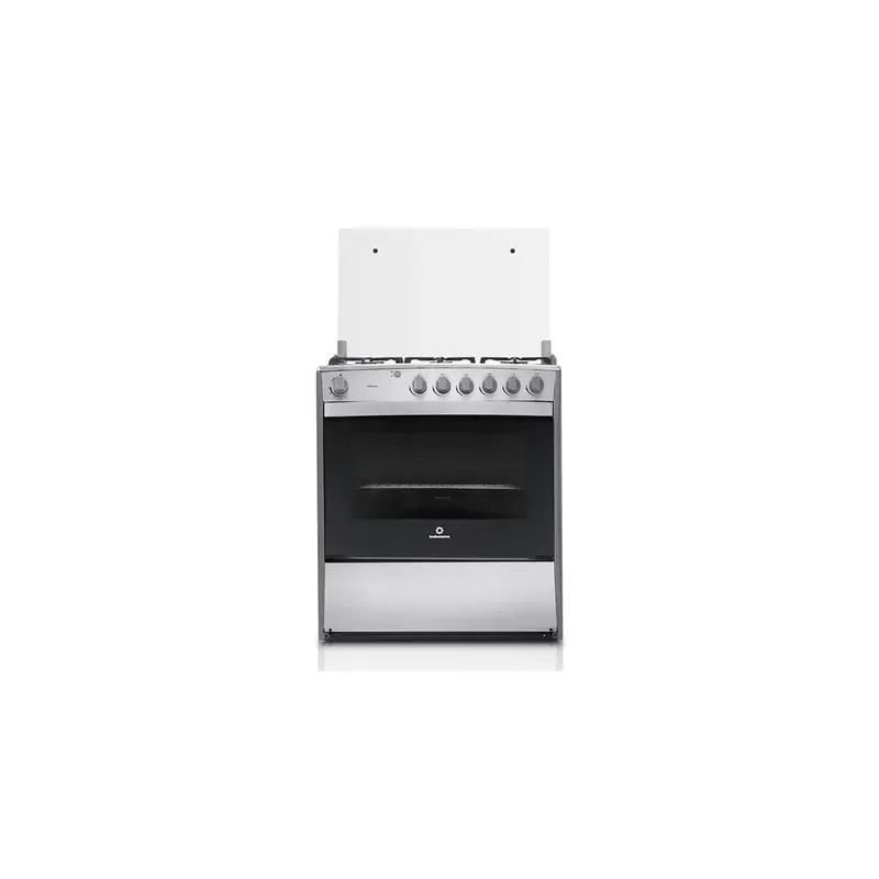 Cocina A GAS Indurama 32" Pamplona 6 Hornillas Quarzo - Grill - Silver