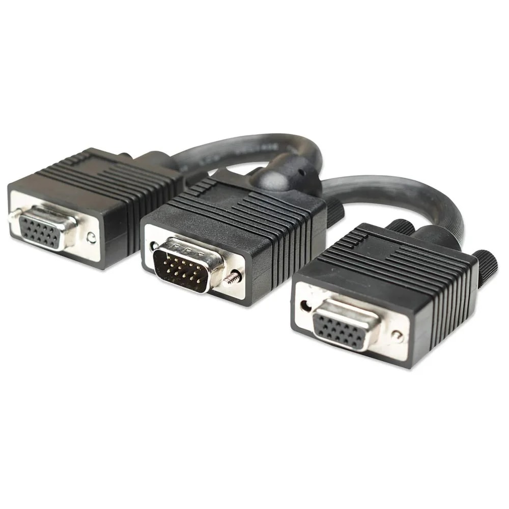 Splitter Svga, 2 Puertos, 0.15M, Negro