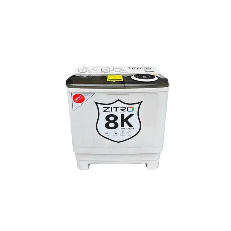 Lavadora Zitro 8 KG Doble Tina Semiautomatica - Silver